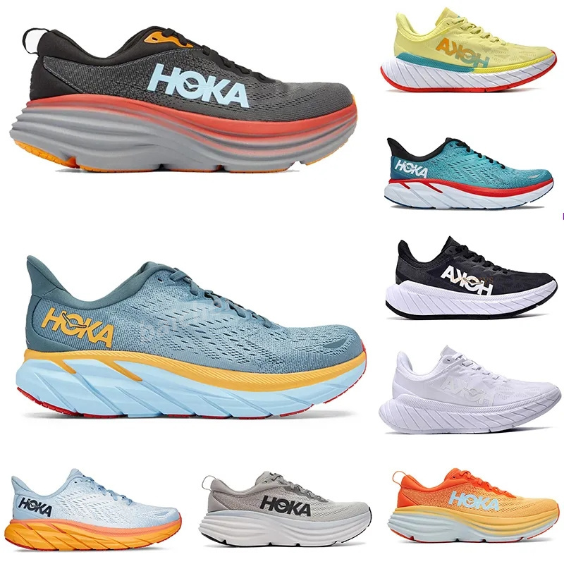 

2023 Hoka One Clifton Bondi 8 Running Shoes Lightweight Cushioning Long Distance Road Runner Shoe Men Women Sneakers Drop Accepted lifestyle 36-45 b6, Color 9