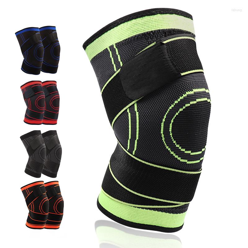 

Knee Pads 1pc Pressurized Elastic Support Fitness Basketball Volleyball Brace Sleeve For Relief Joint Pain Recovery, Orange