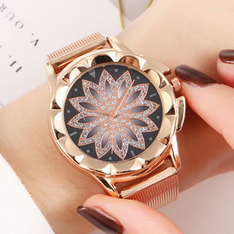 

Wristwatches Fashion Women Quartz Luxury Rose Gold Watches Female Watch Clock Montres Femme Bayan Kol Saat Dames Horloges, 080456leather red