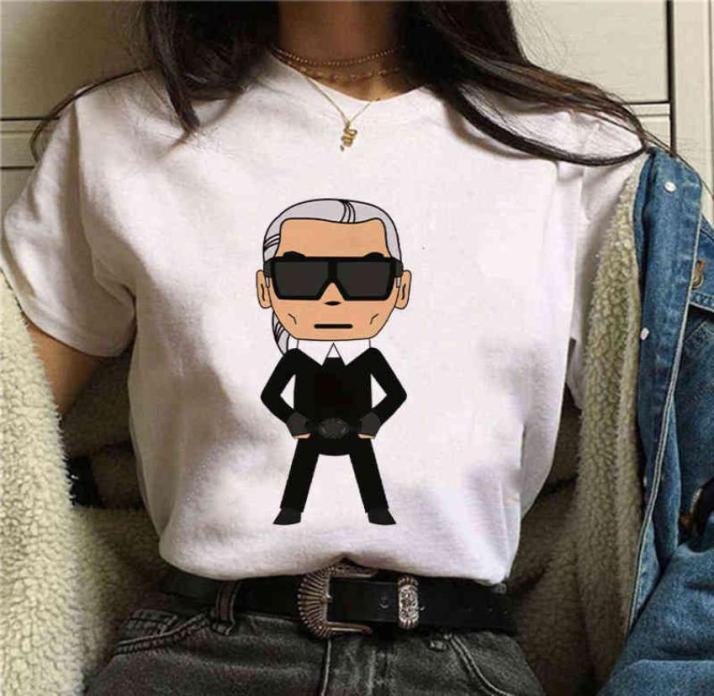 

Brand Karls T Summer Top Short Sleeve Oneck Tshirt Women Clothing Fashion Casual Tee Shirt Femme Mujer Camisetas6856605, Clear
