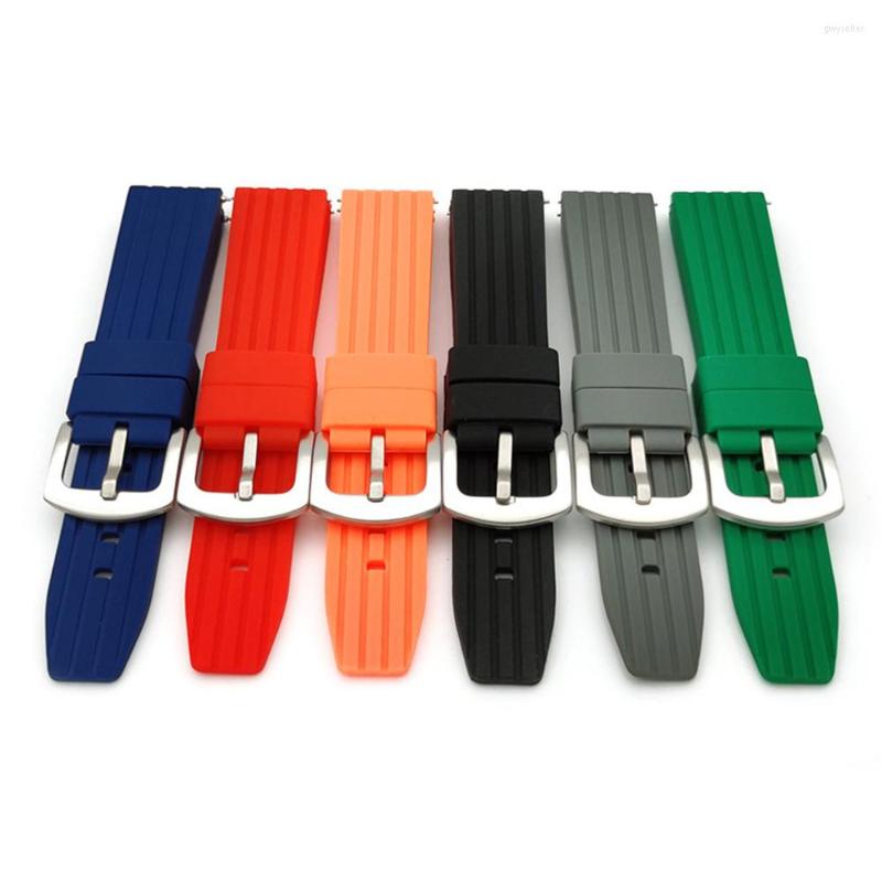 

Watch Bands 20mm 22mm 24mm Silicone Strap Sport Waterproof Quick Release Wrist Bracelet Band Accessories For Huawei GT/2/2e/Pro