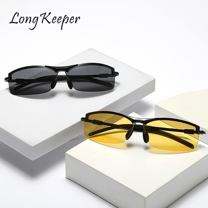 

Sunglasses LongKeeper Polarized Night Vision Glasses Men Outdoor Sport Sun Driver Goggles Black DrivingSunglasses