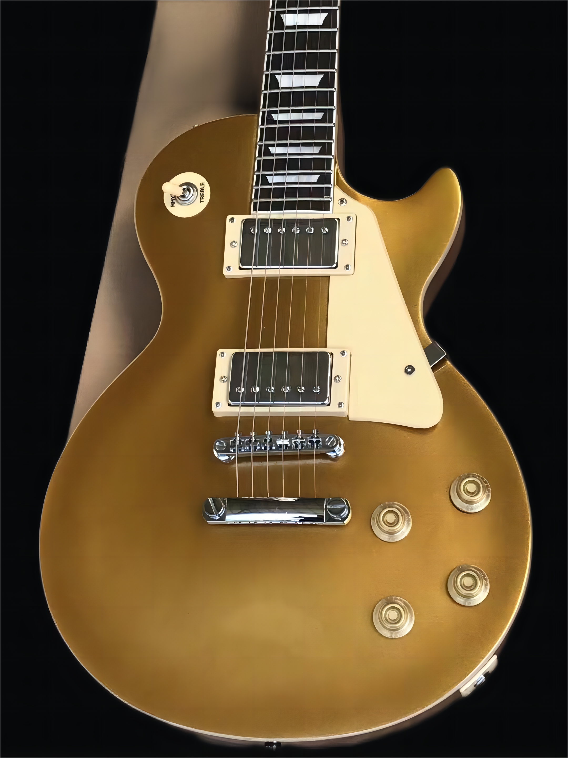 

oem 6-string electric Guitar, matte finish Gold, free shipping1536