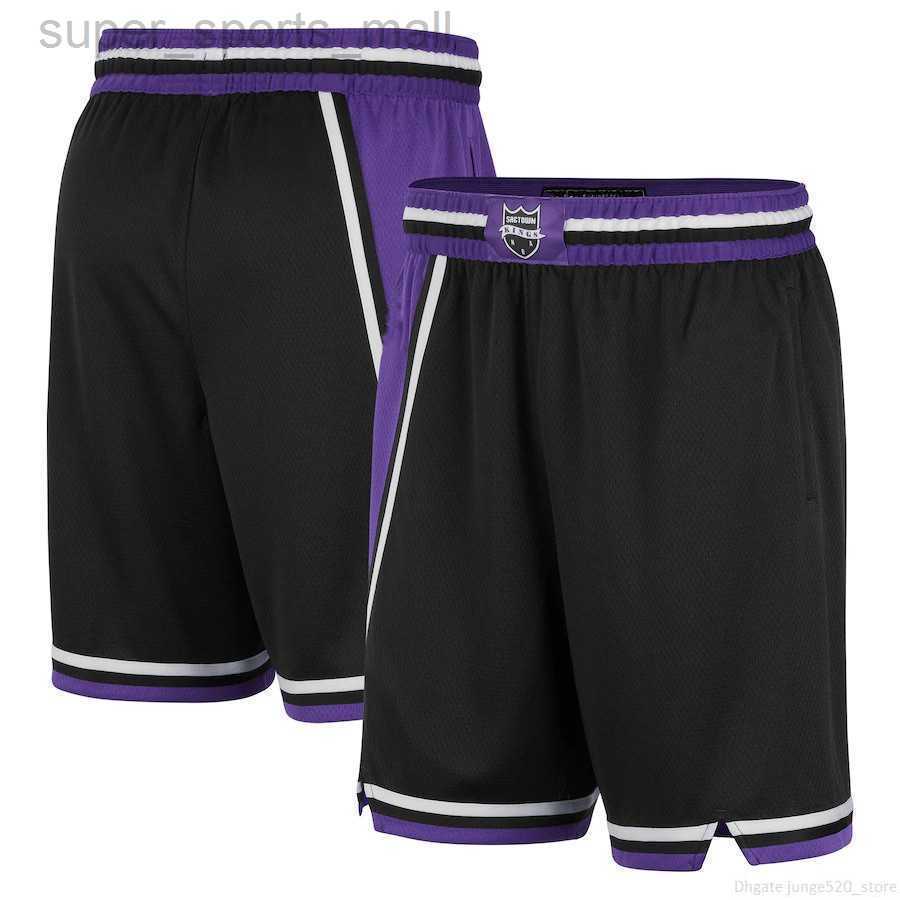 

Printed Sacramento''Kings''Men 2023 City Swingman Pants Edition Basketball Shorts Performance Black