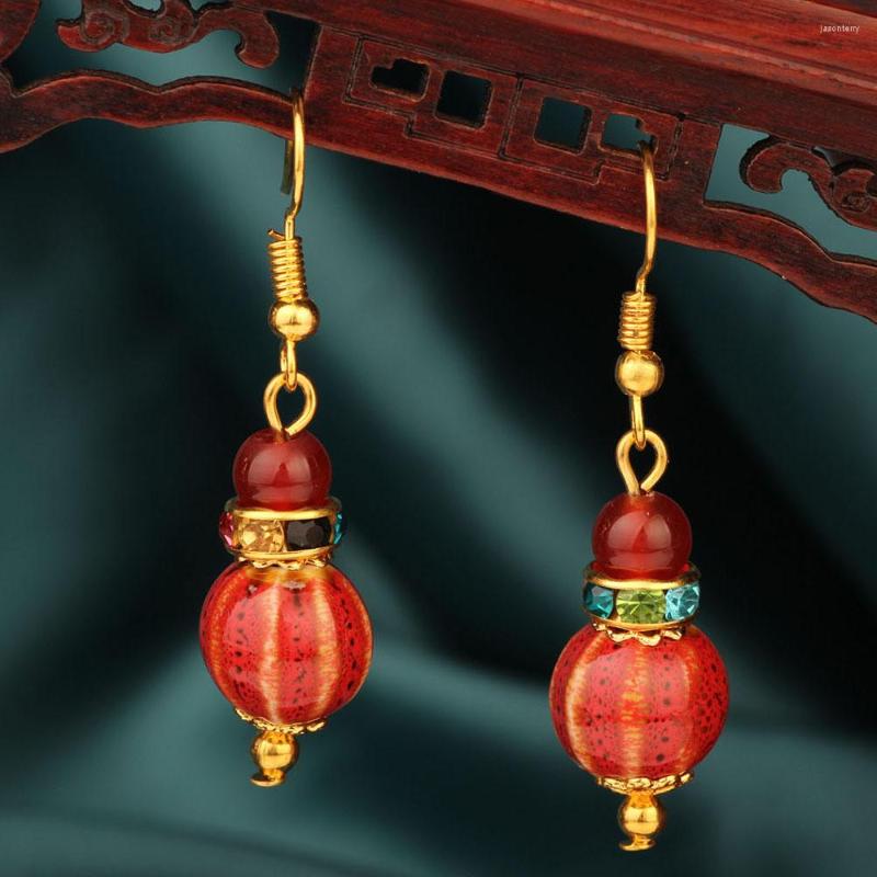 

Dangle Earrings Mywiny Original Fashion Vintage Nature Stones Ethnic Jewelry Ceramicfor Women