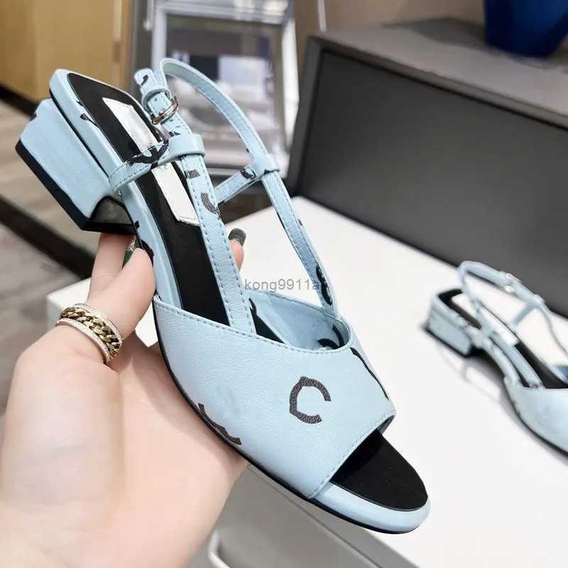 

Designer Sandals Printed Lambskin Open-toe Women Shoes Genuine Leather Sandals Ladies Beach Slides Luxury Low Heels Sandal, White