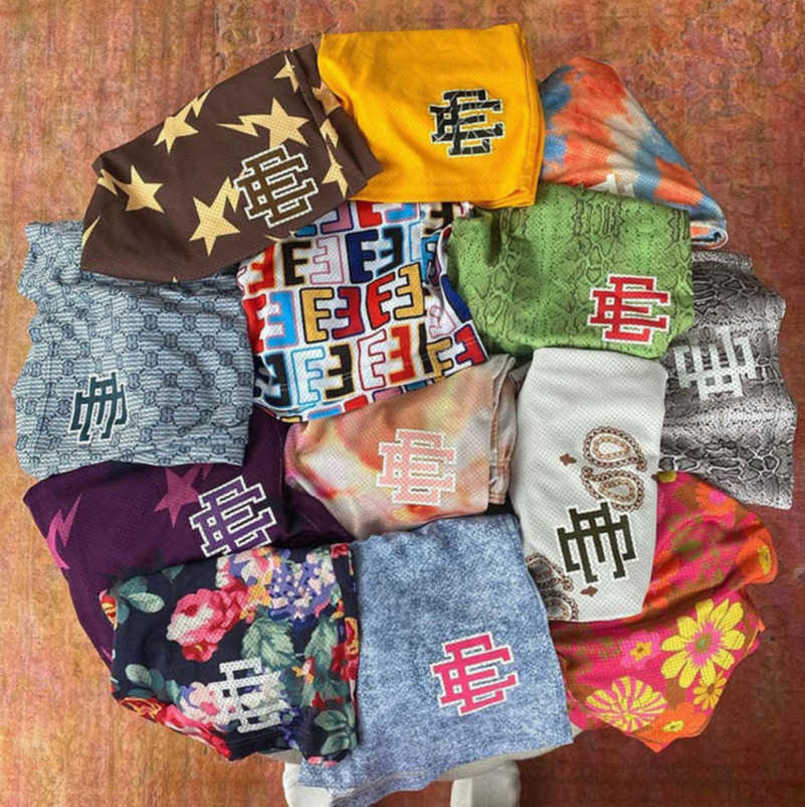 

Men's Luxury Fashion Ee Shorts Eric Emanuel Basic New York City Skyline Men Women Jog Casual Pant Loose Fitness Muscular Sports Pants Mesh Gym Short Sweatpants 7g6s