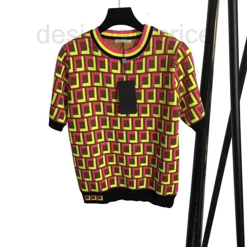 

Women' Sweaters Designer Lady Tops Sweater Knits Tees Print T shirts Top Long High-quality pattern short sleeve Casual 7PNI