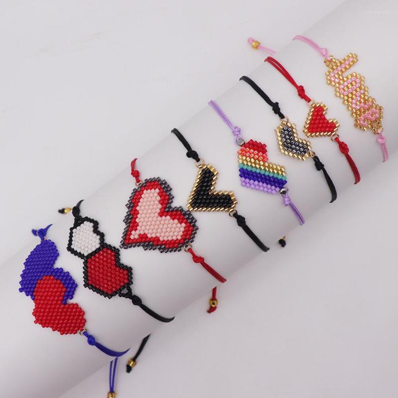 

Strand Rice Ball Bracelet Hand Woven Fashion Simplicity Love Originality Bohemia Unisex Adjustable Beaded