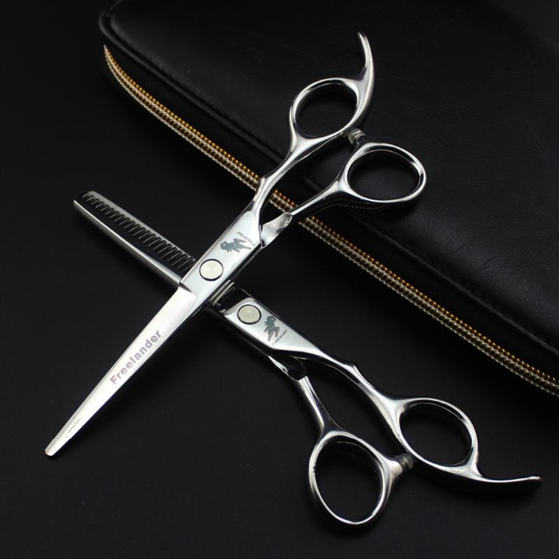

Hair Scissors Affordable 6.0 Inch Freelander Flat Screw Hairdressing Barber Shears Liu Hai Tooth Thin