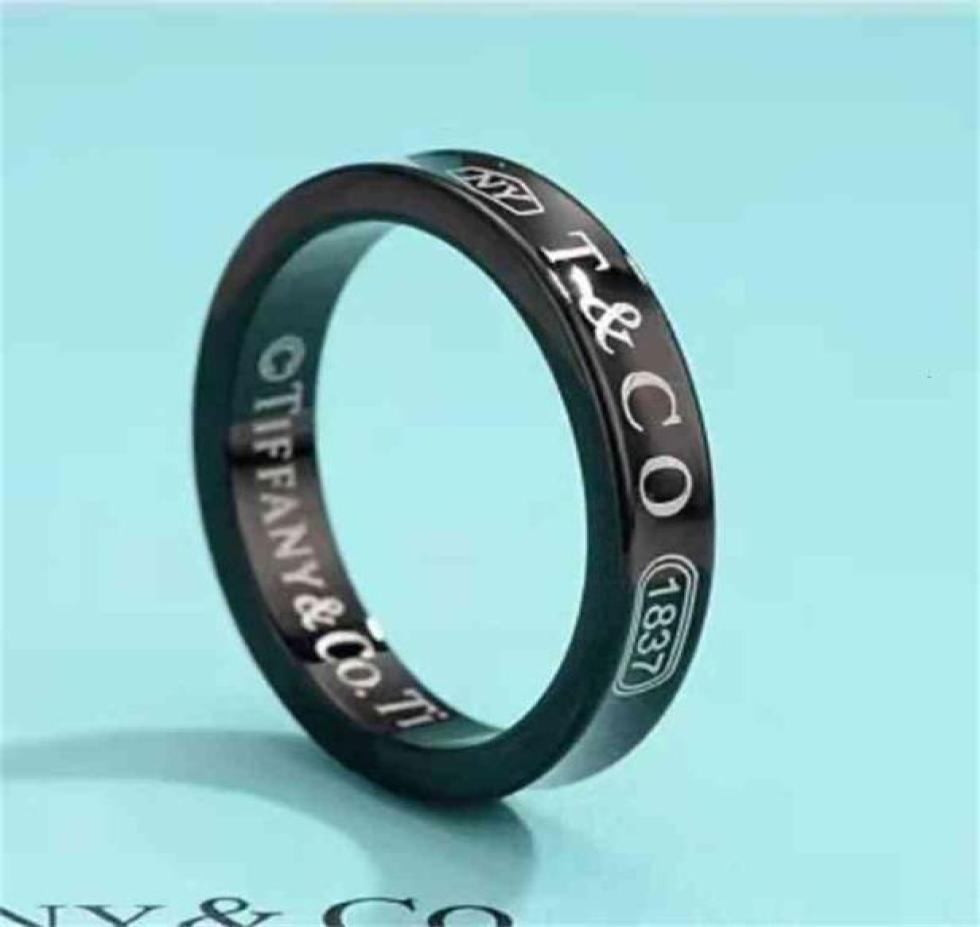 

925 Sterling Silver Ring 1837 black gold platinum three diamond lovers039 pair ring men and women set does not fade Valentine8994180