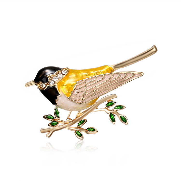 

Personalized Bird Branch Brooch Animal Acrylic Brooch Jewelry Clothing Corsage Men Women Suit Jacket Pins