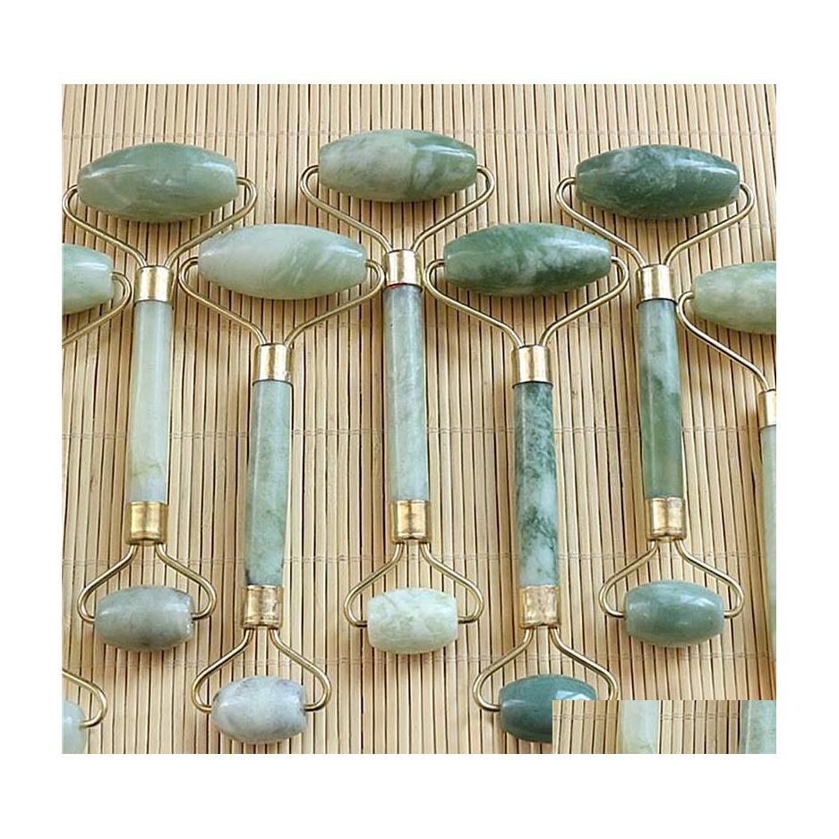 

Face Massager Est Portable Pratical Jade Facial Mas Roller Anti Wrinkle Healthy Body Head Foot Nature Beauty Tools Drop Delivery Heal Dhjye