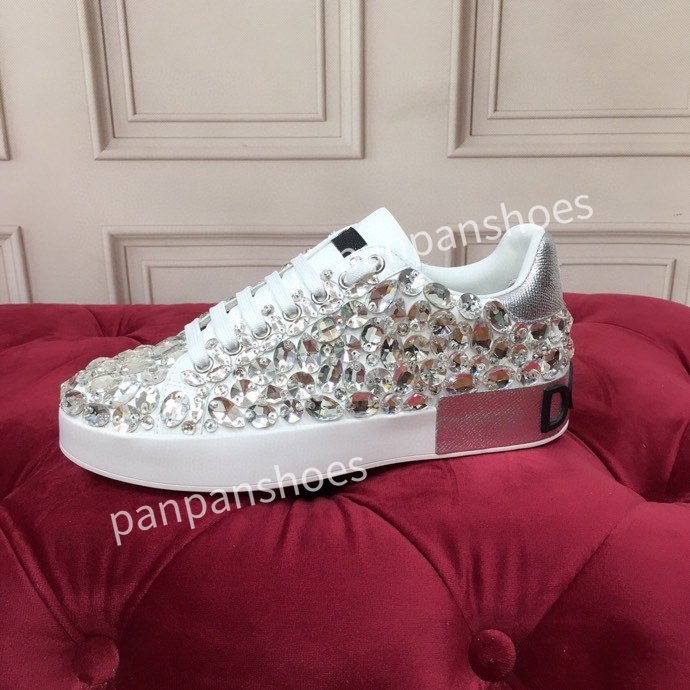 

top new Fashion Casual shoes womens men Designer leather lace-up sneakers fashion lady Flat Running Letters shoes platform sneaker, 02