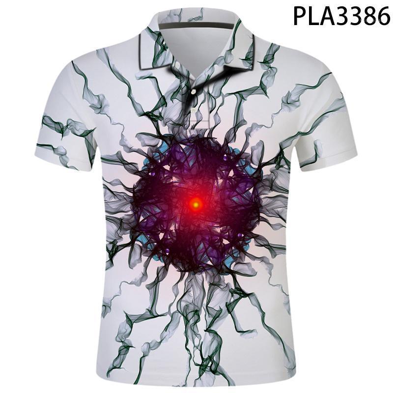

Men's Polos 2023 Fashion Men Shirt Summer Short Sleeve Smoke 3D Printed Casual Streetwear Homme Ropa Harajuku Cool Tops, Pla3391