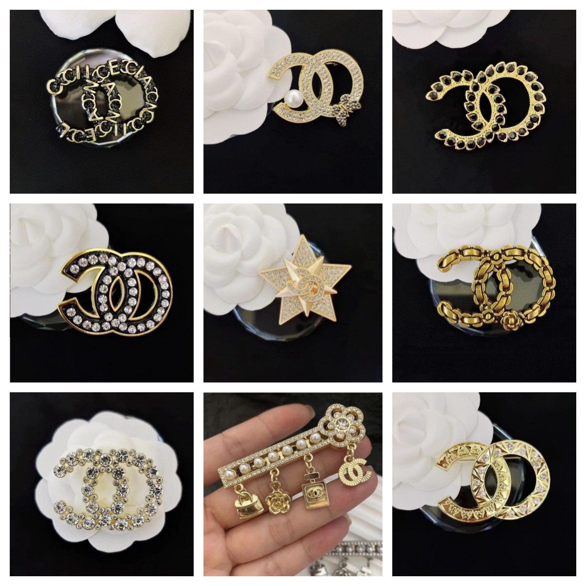 

20style Elegant Luxury Brand Double Letters Designer Brooches for Fashion Women Crystal Pearl Brooch Clothing Suit Pin Women Wedding Jewelry Party Accessory