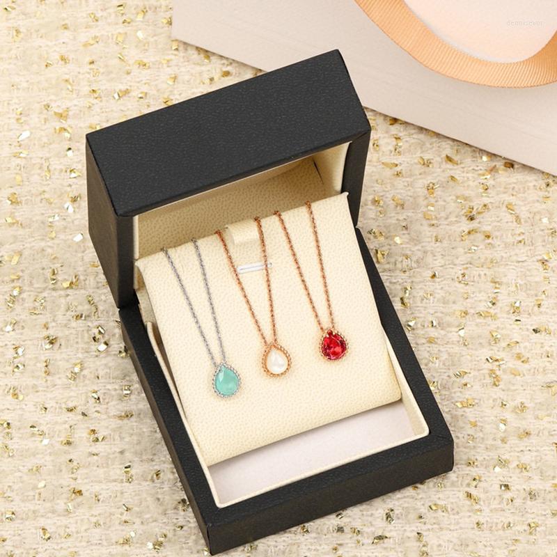 

Chains Fashion 925 Sterling Silver Fine Jewelry Necklace Chain For Women Party Wedding Gorgeous Dubai Water Drop