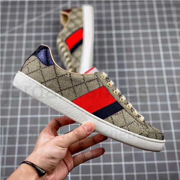 

2023 Luxury Designer Bee Ace Sneaker Casual Shoes Chaussures Low Top Leather Sneakers bees Stripes Shoe Walking Sports Men Women Trainers Scarpe 5.0, 25