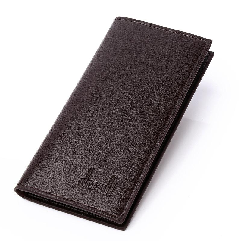 

Wallets Long Purse Bag Wallet Business Men's Thin PU Leather Design Handy Slim Male, Black