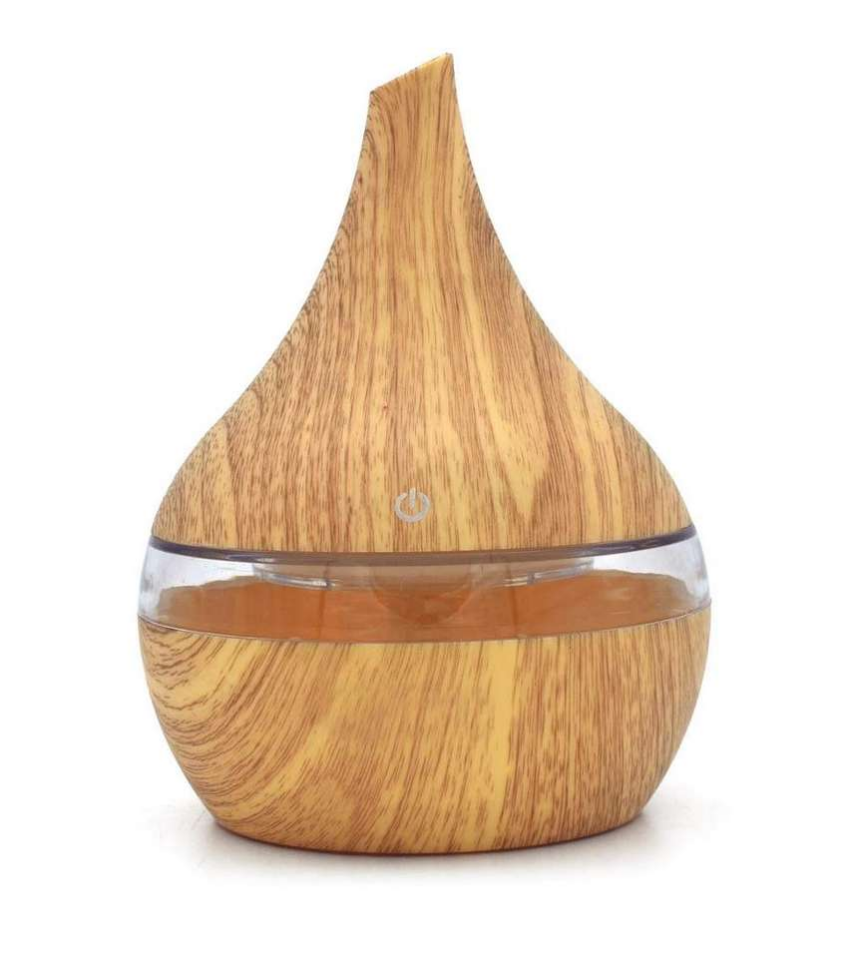 

Portable Slim Equipment Facial Steamer Home Office 300Ml Usb Electric Aroma Air Diffuser Wood Ultrasonic Air Humidifier Essential Oil Aromat