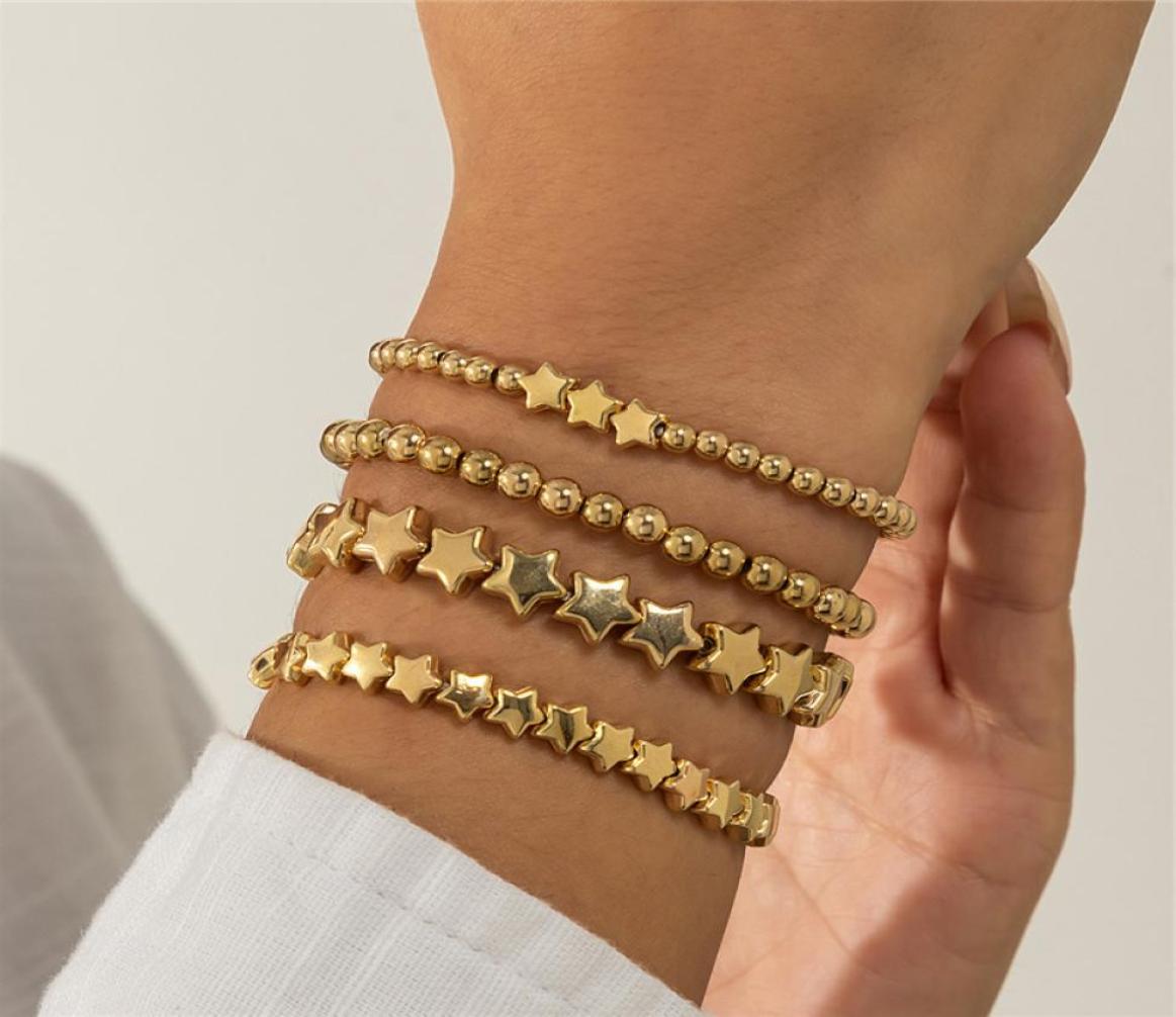 

Bohemian Bracelets Bangles Set Vintage Beads Star Charm Bracelet for Women Jewelry Accessories6476273