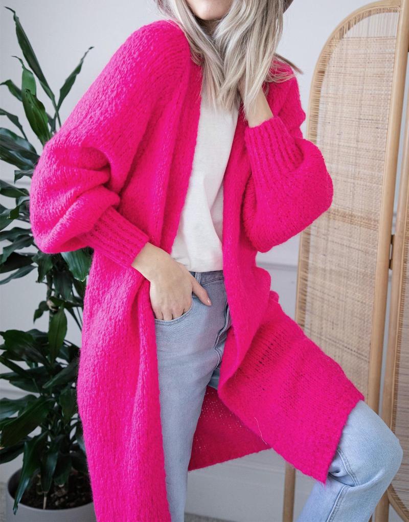 

Women' Knits Causal Loose Cardigan For Women Sweater Streetwear Knitwears Red Outerwears Y2k Sweaters Green Long Gilet Coat Mujer Cardigans