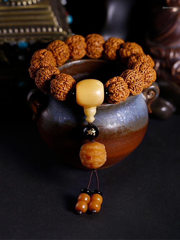 

Strand Handmade High-End Original Bodhi Seeds Bracelet Male Hand Toy Seed Zodiac Handheld Prayer Beads