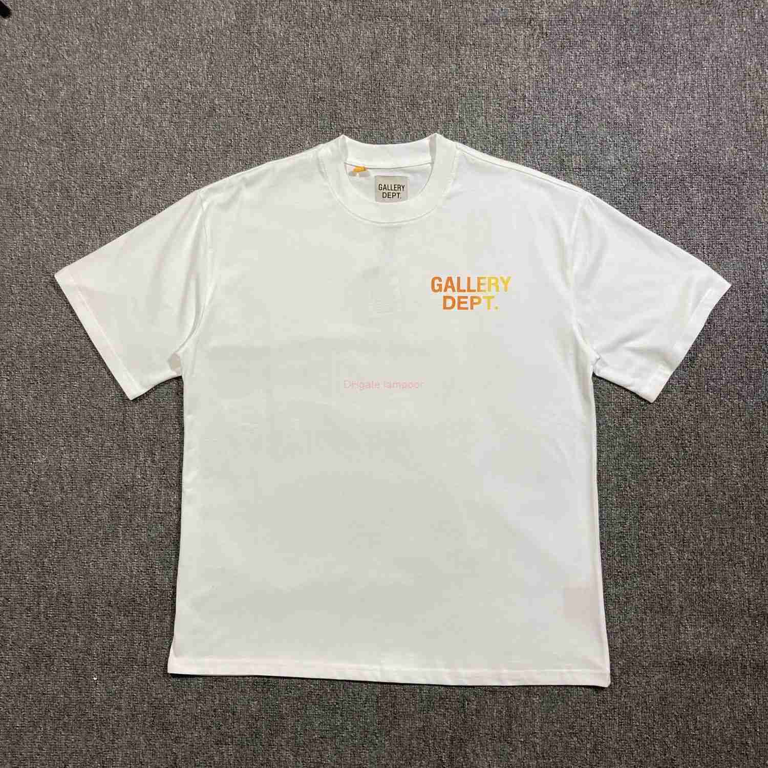 

Designer Fashion Clothing Tees Tshirt Galleryes Depts Direct Spray Printed American Vintage Round Neck High Street Loose Couple Short Sleeve Tshirt Luxury Casual T, 2002 white
