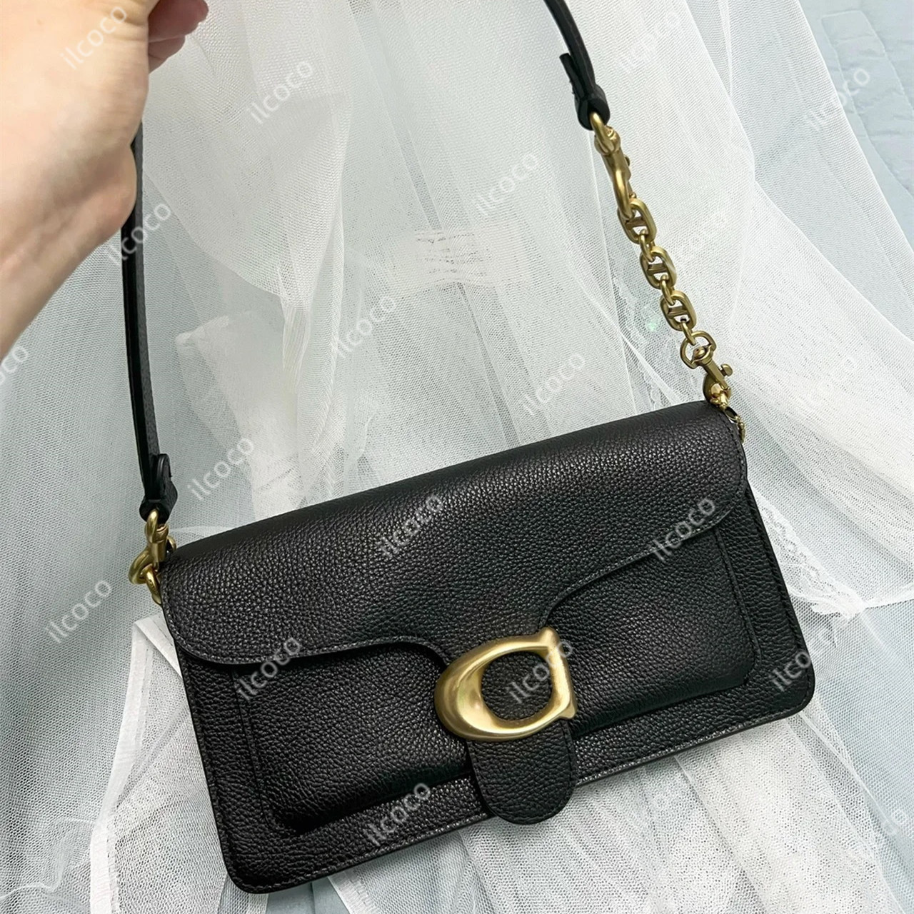 

Famous Tabby Women Shoulder Crossbody Bags Hight Quality Designer coach Handbags FELICIE Envelope Messenger Bag Totes Ladies Purses POCHETTE Wallets, 1-black gold