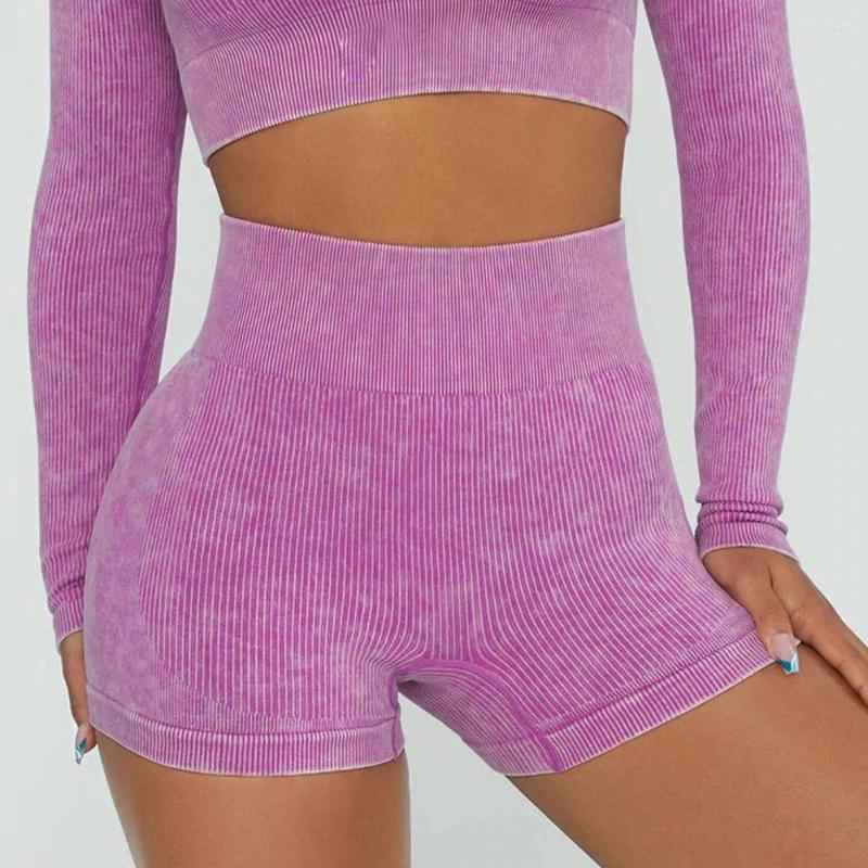 

Active Shorts Sand Washing Yoga Women Cycling Sport Buttocks Elastic High Waist Fitness Women' Running Sports Tights