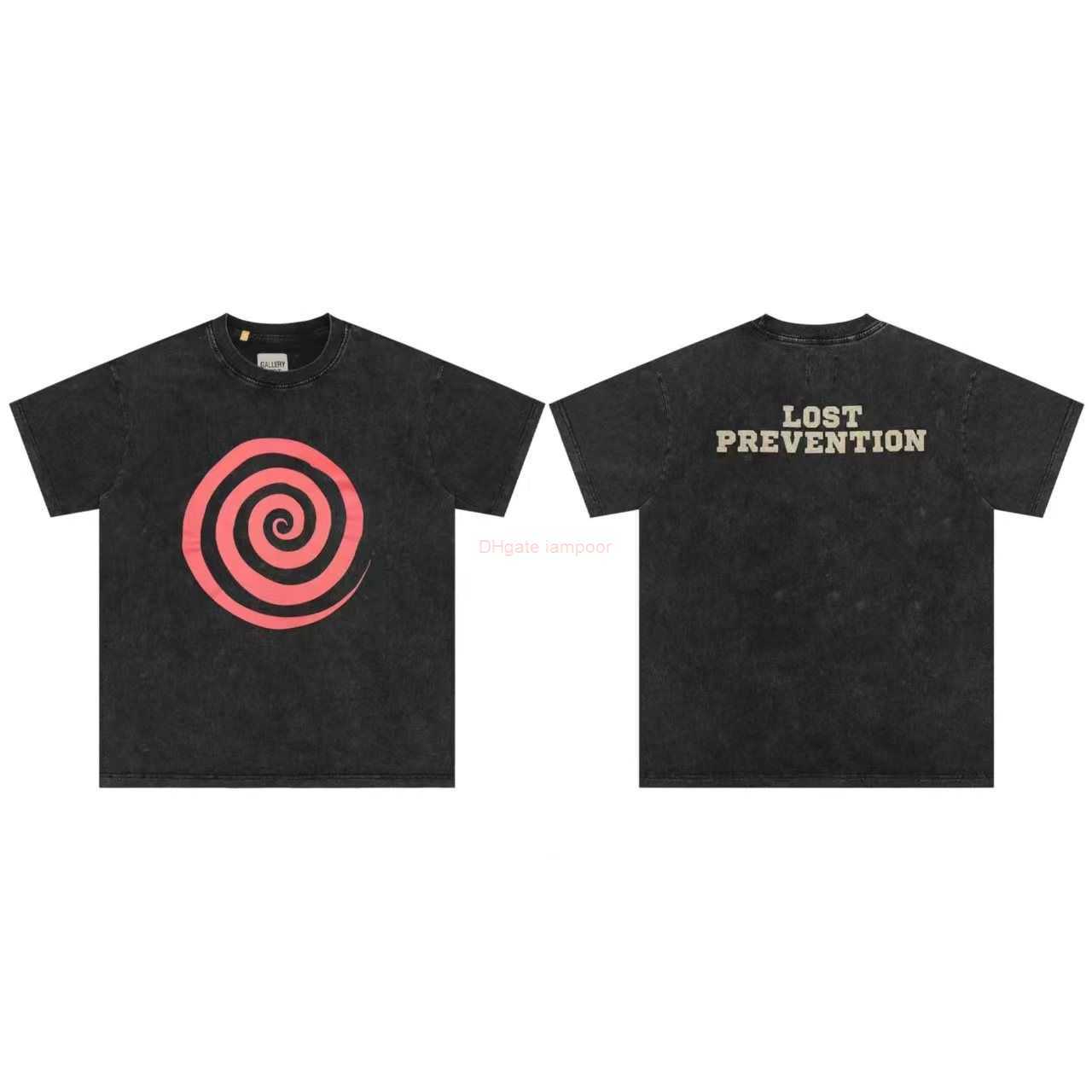 

Designer Fashion Clothing Tees Tshirt Galleryes Depts Gd Fog High Street Lost Letter Pattern Printed Loose Round Neck Short Sleeve Tshirt Luxury Casual Tops Streetw, Black