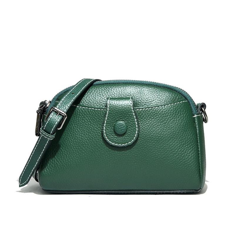 

Evening Bags Vintage Crossbody Cowhide Cell Phone Shoulder Bag Genuine Leather Messenger Fashion Daily Use For Women Wallet HandBagsEvening, Black