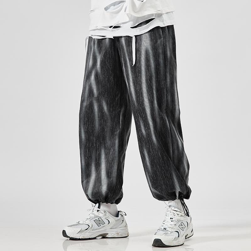 

Men's Pants Men Joggers 2023 Autumn Loose Man Korean Fashion Hip Hop Sweatpants Male Trousers 5XL Drop, K406 white