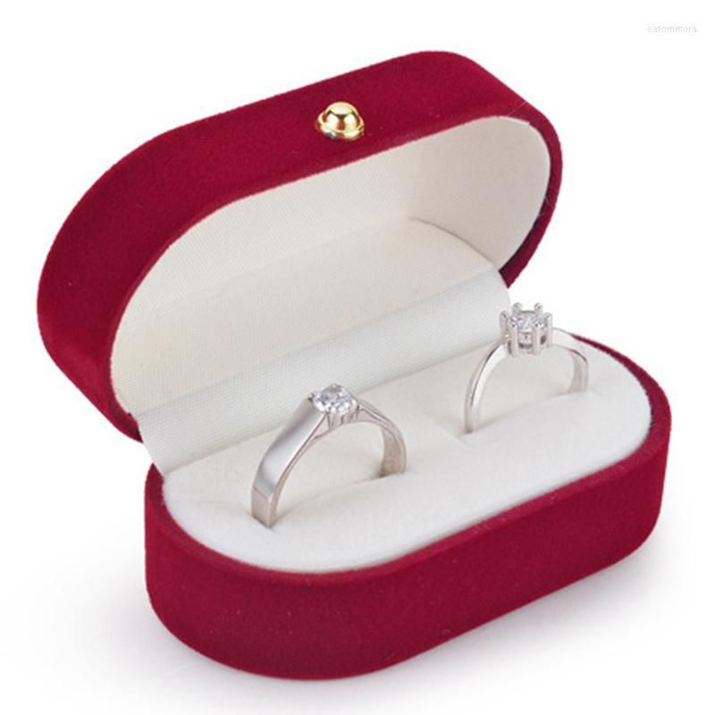

Jewelry Pouches Velvet Silk Pair Ring Box Wedding Single Proposal Farewell B