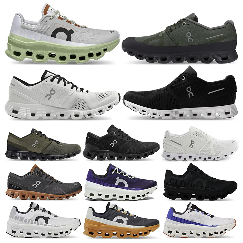 

Outdoor Running Shoes on cloud x 3 Mens Womens designer sneakers Black Grey Eclipse Magnet Olive Reseda Rust Rock Grey Sports Trainers Jogging training Shoes, Color15