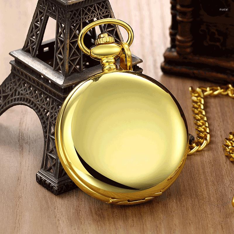 

Wristwatches Tungsten Polished Retro Flip Large Pocket Watch Arabic Digital Antique Leisure Women Watches Relogio Feminino