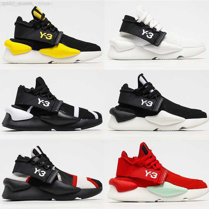 

Mens Y3 Shoes Kaiwa Designer Sneakers Kusari II Fashion Women Black White Red Yellow Trendy Lady Y-3 Casual Trainers Size 36-45, Shown