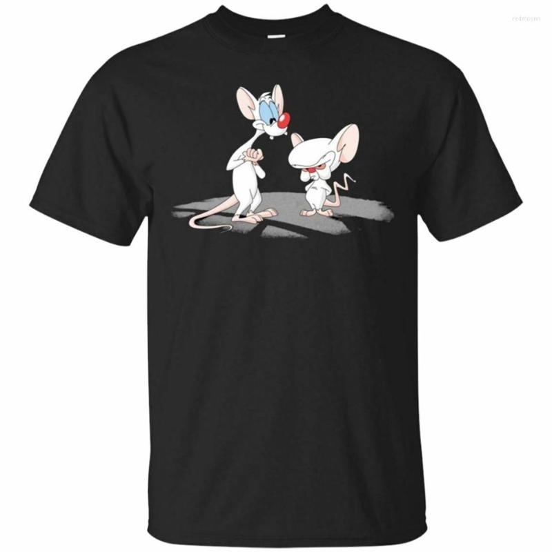

Men's T Shirts Pinky And The Brain Tee Shirt For Men - Short Sleeve Black T-Shirt S-3Xl Summer Style Casual Wear, Notprint