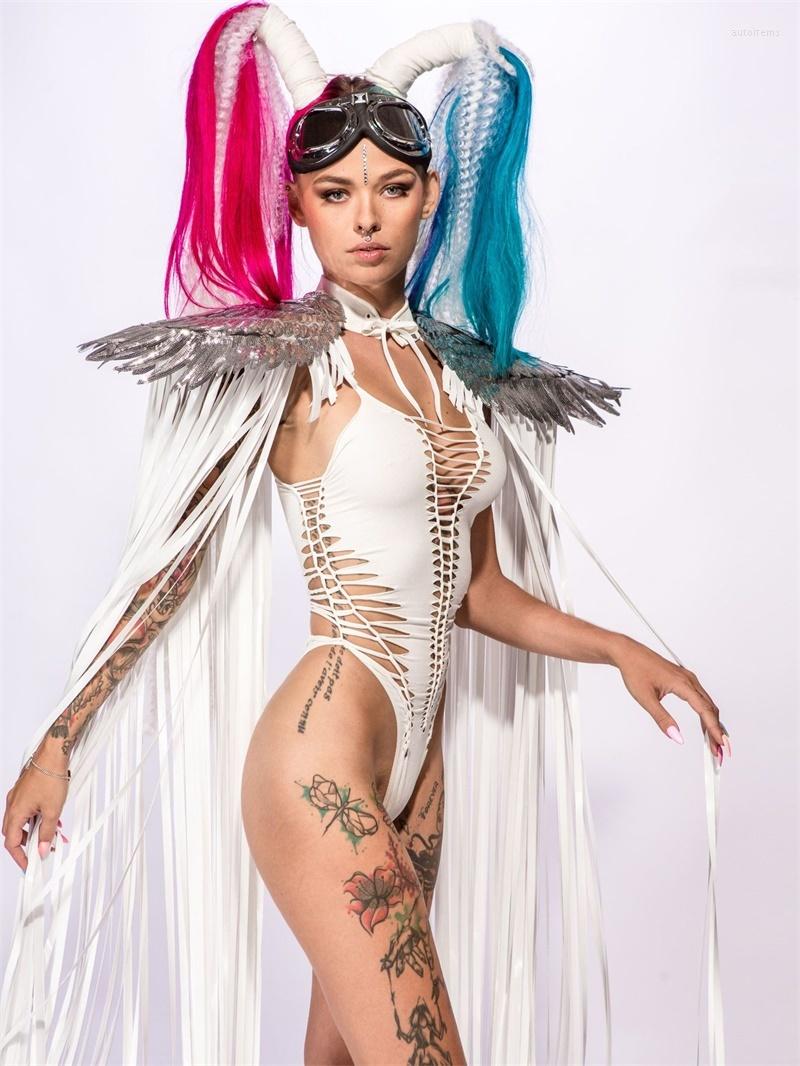 

Scarves Women Sequins Wings Party Clothing Swimwear Accessories Fashion Tassel Shawl Pu Leather Cape Fringed Cardigan