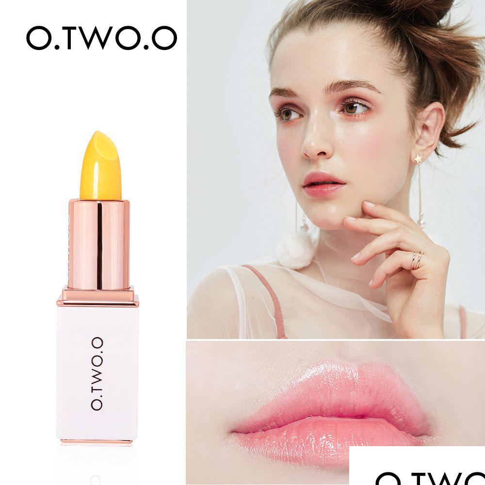 

Lip Balm O.Two.O Temperature Change Color Pink Hygienic Moisturizing Nutritious Jelly Lipstick Anti Aging Makeup Lips Care Lipgloss Dhgtr