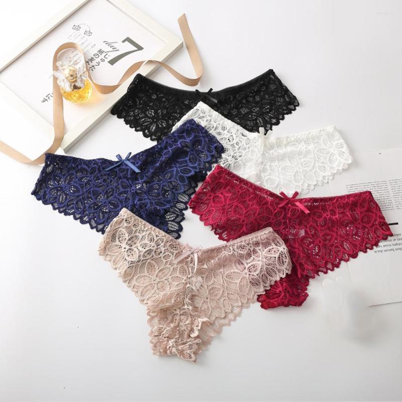 

Women's Panties Women's Underwear Lace Femme Lingerie Sexy Solid Elastic Briefs Hollow Out Thin Tempting Mujer Plus Size Underpants, White
