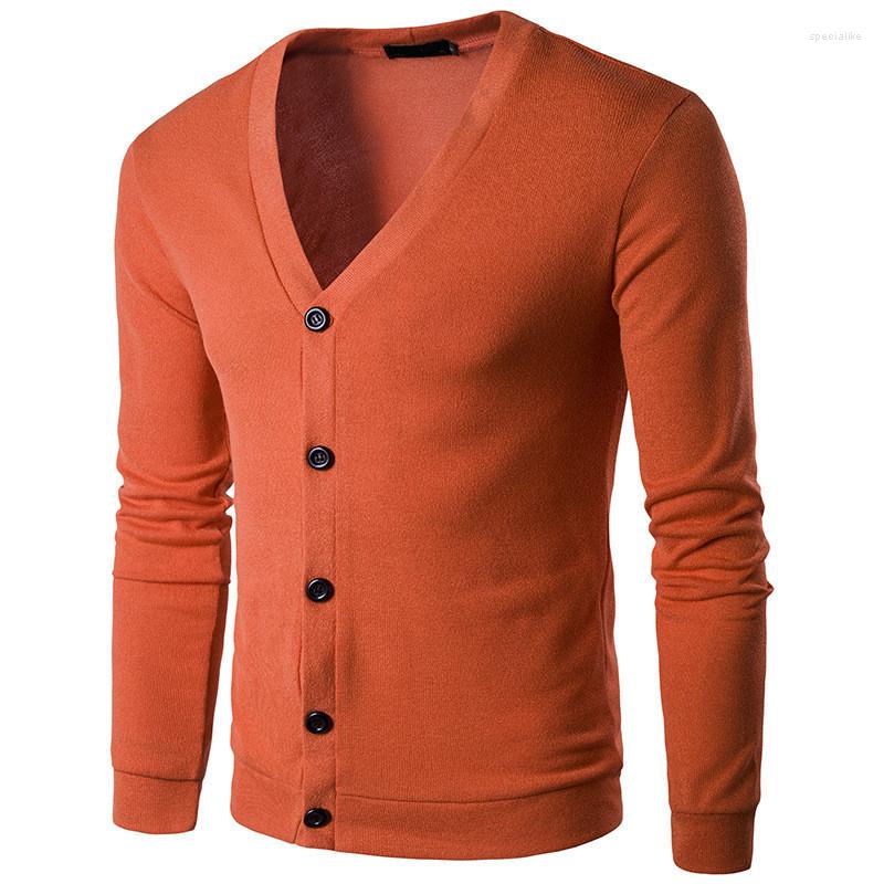 

Men' Sweaters MRMT 2023 Brand Spring And Autumn Men' Fashion Pure Color V Collar Cardigan Knitted For Male Clothing, Black