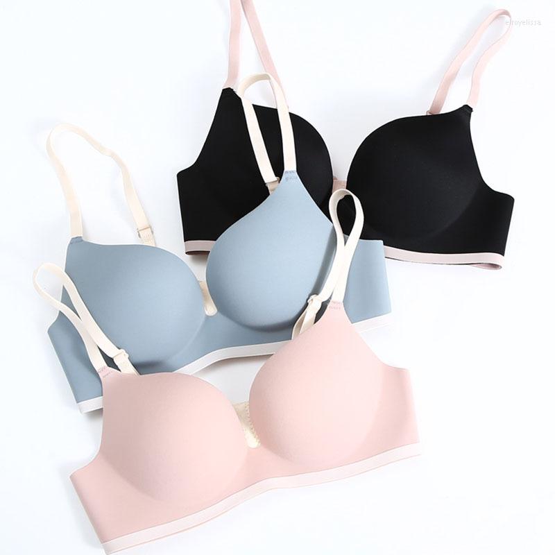 

Bras 2023 Summer One-Piece Small Chest Traceless Underwear Without Steel Rim Bra Gather Adjustable Sexy Women's, Skin