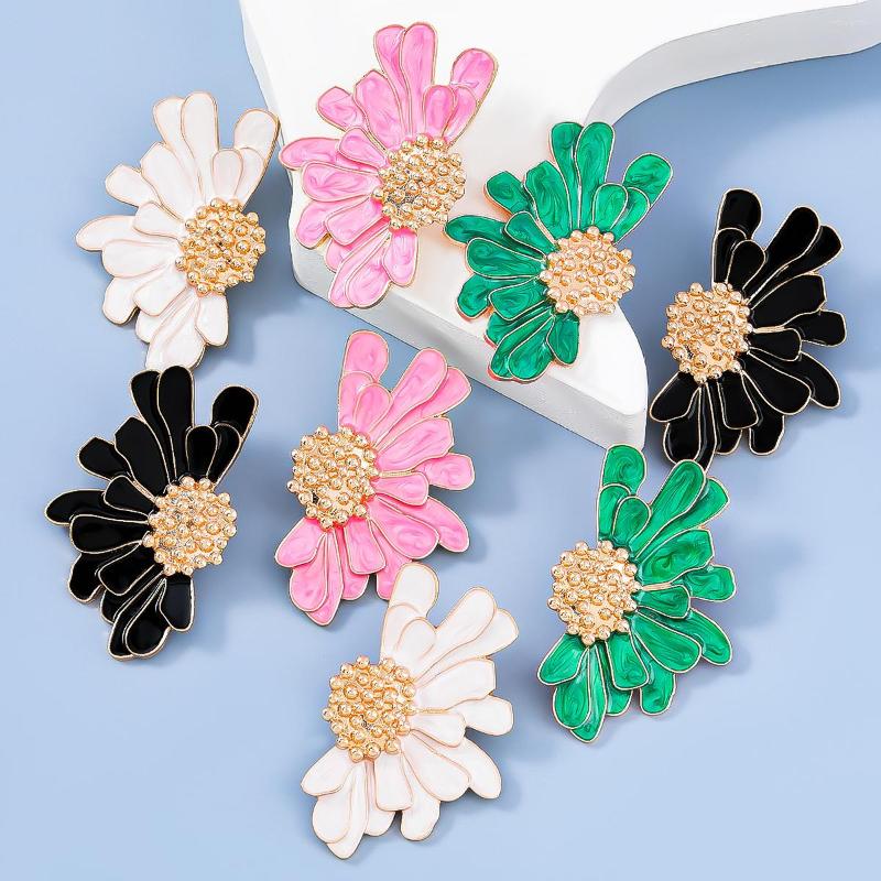 

Dangle Earrings Fashionable Metal Drip Flower Women's Fashion Classic Banquet Jewelry Accessories Pauli Manfi