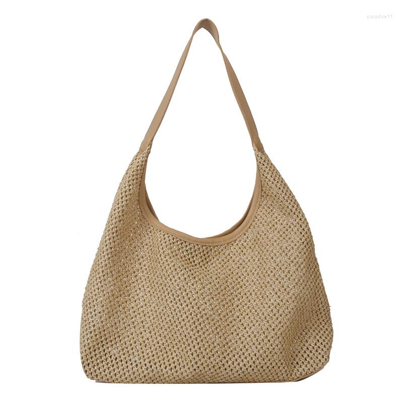 

Evening Bags Trendy Shoulder Bag Straw Rattan Woven Women's Summer Fashion Vintage All-match Large Capacity Leisure Shopper Tote, A3