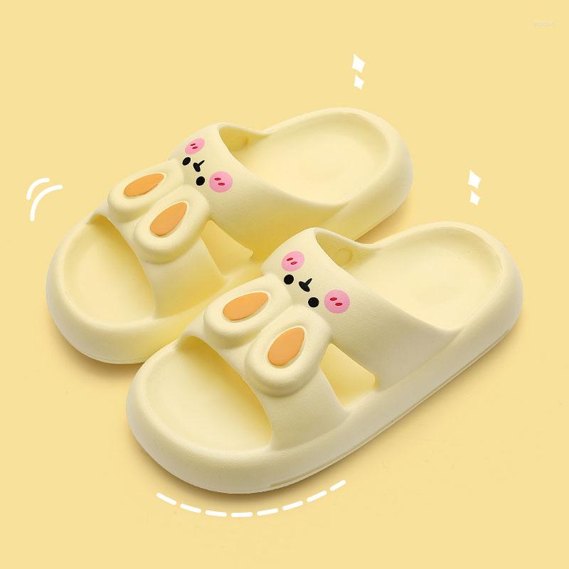 

Slippers Indoor Women Bathroom Summer Cartoon Outdoor Sandals Anti-slip Sole 2023 Beach Home Laides Shoes Slides, Green