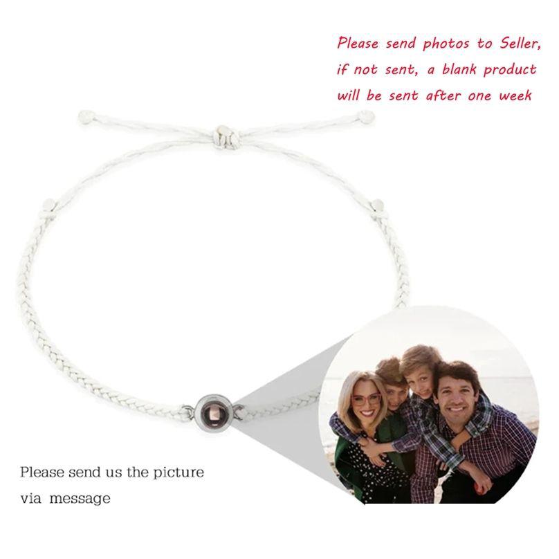 

Charm Bracelets Personalized Circle Po Bracelet Projection Custom Family Gift With Couple Memorial Jewelry Birthday Valentines Day 2 Dhypa