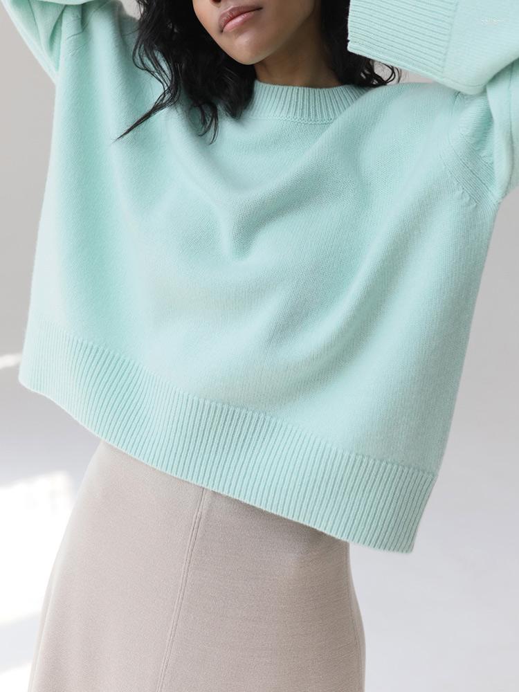 

Women' Sweaters 2023 Autumn Winter Solid Color For Women Fashion Loose Sweater Casual Pullovers Warm, Green