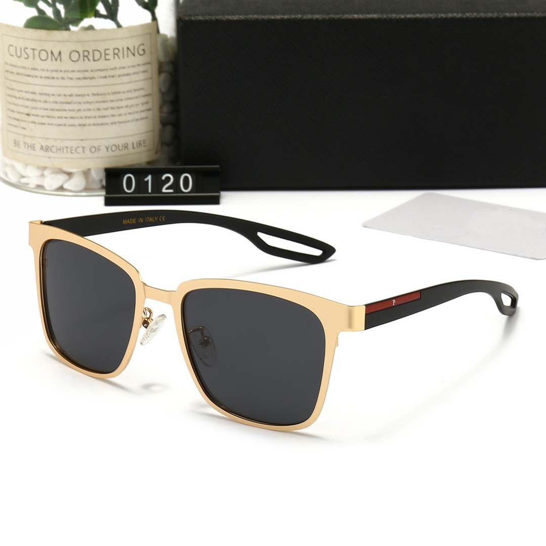 

Top Quality New Fashion Sunglasses For Man Woman Eyewear Brand Designer Sun Glasses UV400 Lenses with Retail box and case 0120