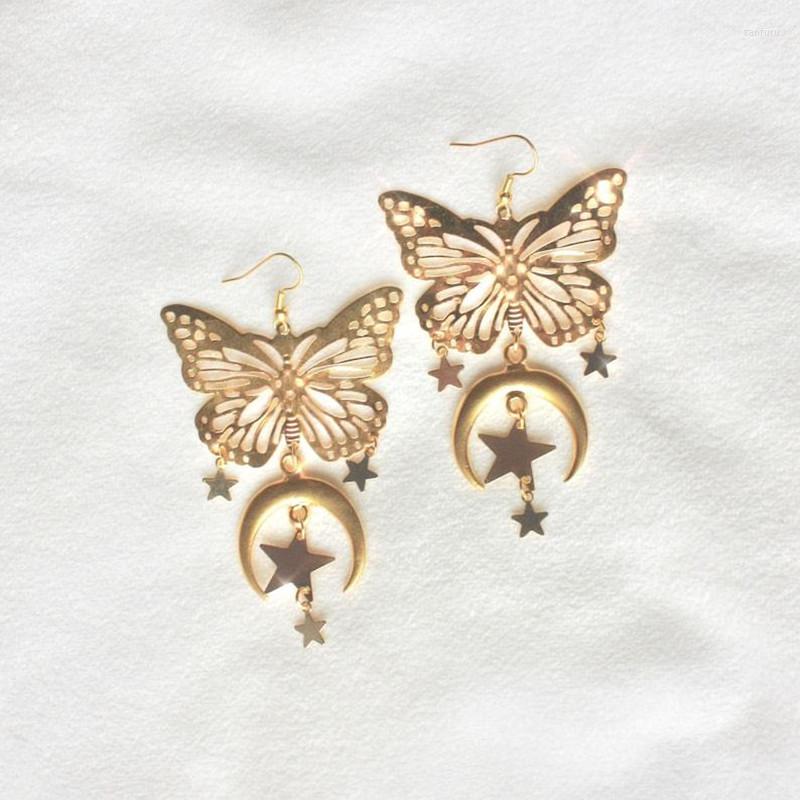 

Dangle Earrings Moon Star Cute Butterfly Charming Women's Bohemian Style Jewelry Fashion Accessories Gift For Her